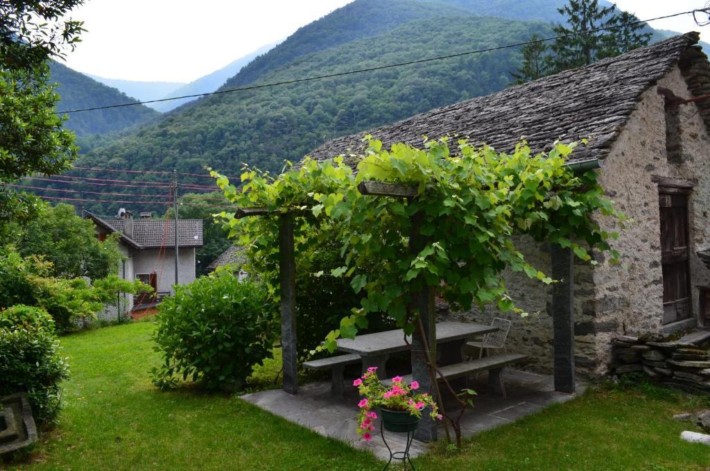 Hotel Garni Maggia Giumaglio ภายนอก รูปภาพ