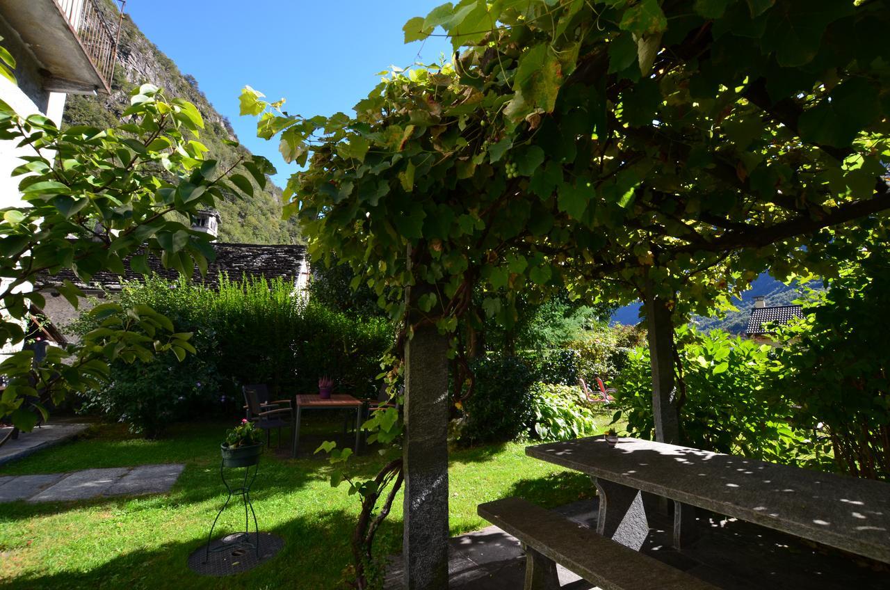 Hotel Garni Maggia Giumaglio ภายนอก รูปภาพ